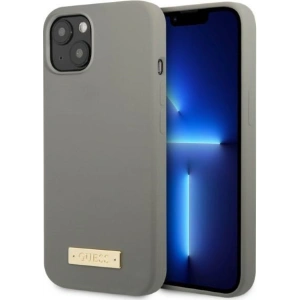 Hurtownia GSM - Etui Guess GUHMP13SSPLG Apple iPhone 13 mini szürke/grey kemény tok Szilikon Logó Plate MagSafe - GUE2243 - {ean13} - Hurt