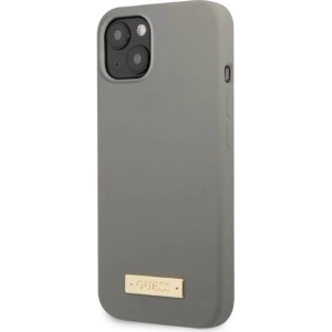 Hurtownia GSM - Etui Guess GUHMP13SSPLG Apple iPhone 13 mini szürke/grey kemény tok Szilikon Logó Plate MagSafe - GUE2243 - {ean13} - Hurt