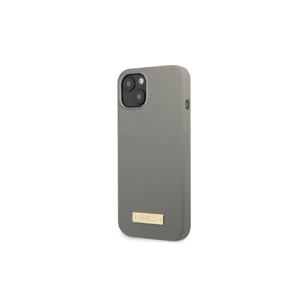 Hurtownia GSM - Case Guess GUHMP13SSPLG Apple iPhone 13 mini grau/grey Hartschale Silikon Logo Platte MagSafe - GUE2243 - {ean13} - Hurt
