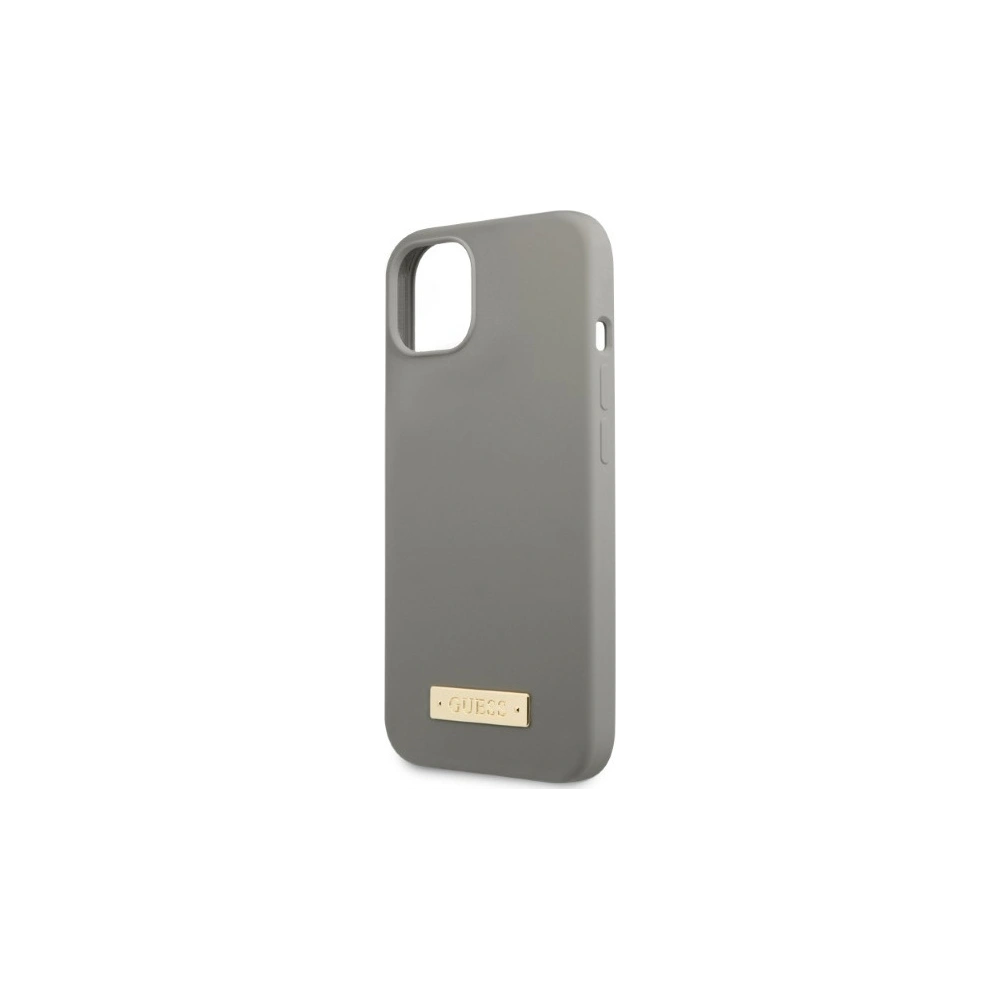 Hurtownia GSM - Case Guess GUHMP13SSPLG Apple iPhone 13 mini grau/grey Hartschale Silikon Logo Platte MagSafe - GUE2243 - {ean13} - Hurt