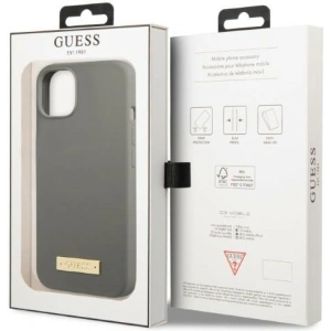 Hurtownia GSM - Etui Guess GUHMP13SSPLG Apple iPhone 13 mini szürke/grey kemény tok Szilikon Logó Plate MagSafe - GUE2243 - {ean13} - Hurt