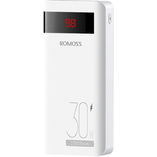 Romoss Distributor - 6936857200949 - ROM19 - Powerbank Romoss Sense6PS Pro 20000mAh, 30W (white) - B2B homescreen