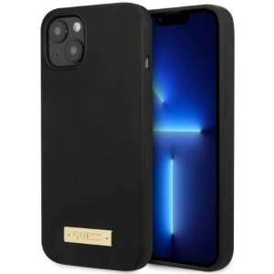 Hurtownia GSM - Etui Guess GUHMP13SSPLK Apple iPhone 13 mini fekete/black kemény tok Szilikon Logó Lemez MagSafe - GUE2244 - {ean13} - Hurt