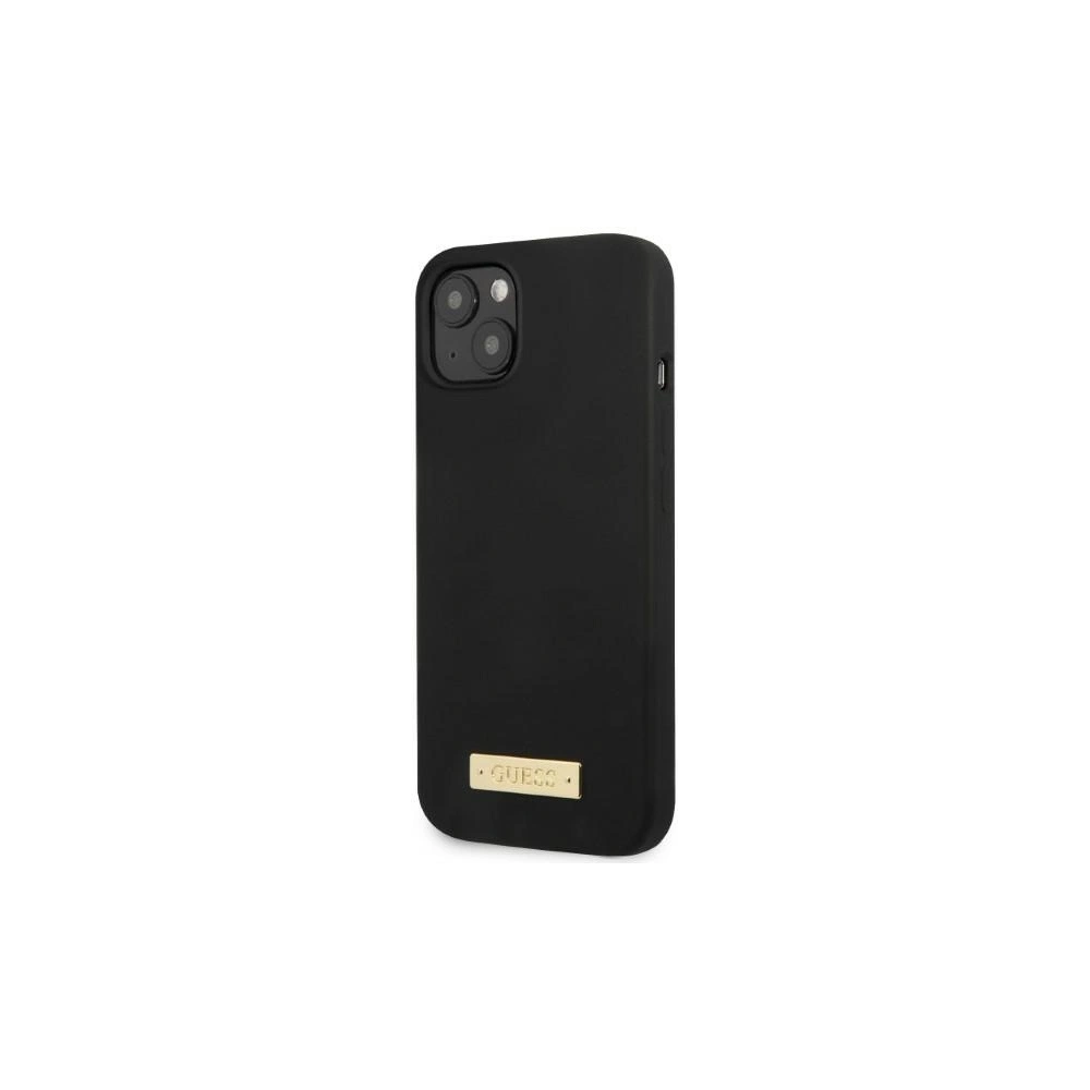Hurtownia GSM - Etui Guess GUHMP13SSPLK Apple iPhone 13 mini fekete/black kemény tok Szilikon Logó Lemez MagSafe - GUE2244 - {ean13} - Hurt