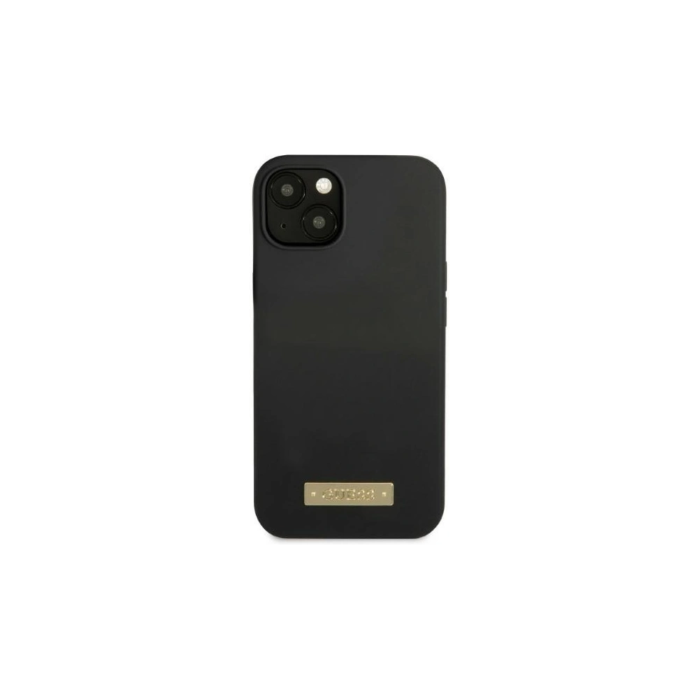 Hurtownia GSM - Etui Guess GUHMP13SSPLK Apple iPhone 13 mini fekete/black kemény tok Szilikon Logó Lemez MagSafe - GUE2244 - {ean13} - Hurt