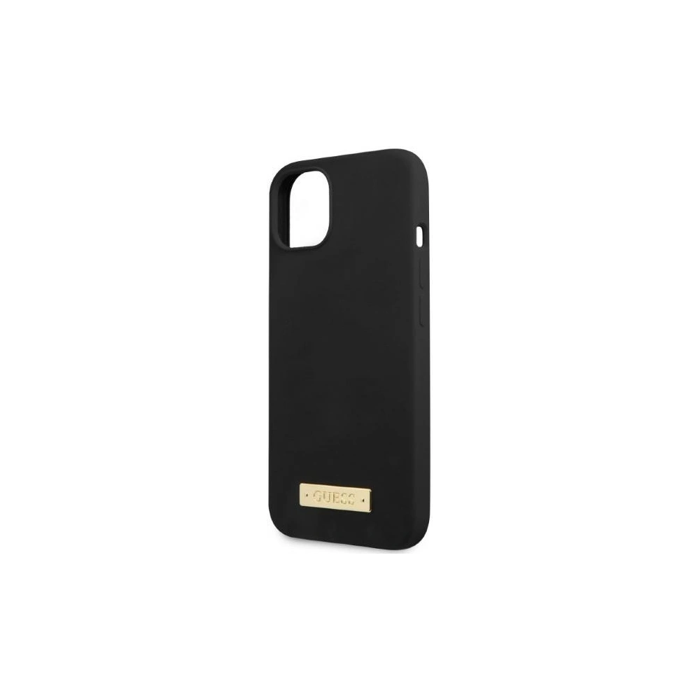 Hurtownia GSM - Case Guess GUHMP13SSPLK Apple iPhone 13 mini schwarz/black Hartschale Silikon Logo-Platte MagSafe - GUE2244 - {ean13} - Hurt