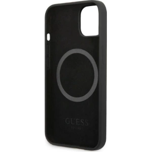 Hurtownia GSM - Etui Guess GUHMP13SSPLK Apple iPhone 13 mini fekete/black kemény tok Szilikon Logó Lemez MagSafe - GUE2244 - {ean13} - Hurt
