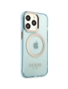 Hurtownia GSM - Etui Guess GUHMP13XHTCMB Apple iPhone 13 Pro Max kék/hard case Gold Outline Átlátszó MagSafe - GUE2246 - {ean13} - Hurt
