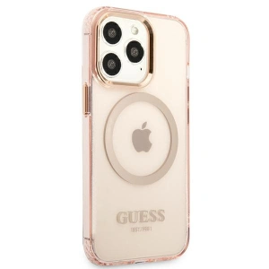 Hurtownia GSM - Etui Guess GUHMP13XHTCMP Apple iPhone 13 Pro Max roz/pink hard case Gold Outline Translucent MagSafe - GUE2248 - {ean13} - Hurt