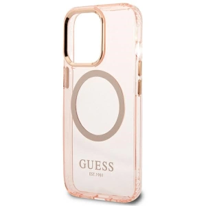 Hurtownia GSM - Etui Guess GUHMP13XHTCMP Apple iPhone 13 Pro Max roz/pink hard case Gold Outline Translucent MagSafe - GUE2248 - {ean13} - Hurt