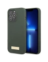 Etui Guess GUHMP13XSPLA Apple iPhone 13 Pro Max zielony/khaki hard case Silicone Logo Plate MagSafe