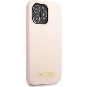 Hurtownia GSM - Case Guess GUHMP13XSPLP Apple iPhone 13 Pro Max rosa/pink Hartschale Silikon Logo-Platte MagSafe - GUE2255 - {ean13} - Hurt
