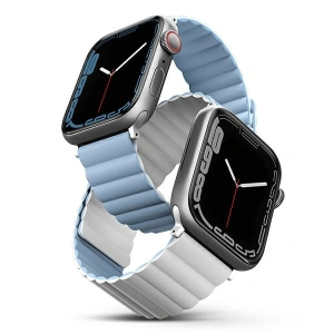 Hurtownia GSM - UNIQ Revix Apple Watch 4/5/6/7/SE/8/9/Ultra 44/45/49mm Fordítható Magnetic fehér-kék/white-blue - UNIQ818 - {ean13} - Hurt