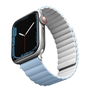 Hurtownia GSM - UNIQ Revix Apple Watch 4/5/6/7/SE/8/9/Ultra 44/45/49mm Fordítható Magnetic fehér-kék/white-blue - UNIQ818 - {ean13} - Hurt