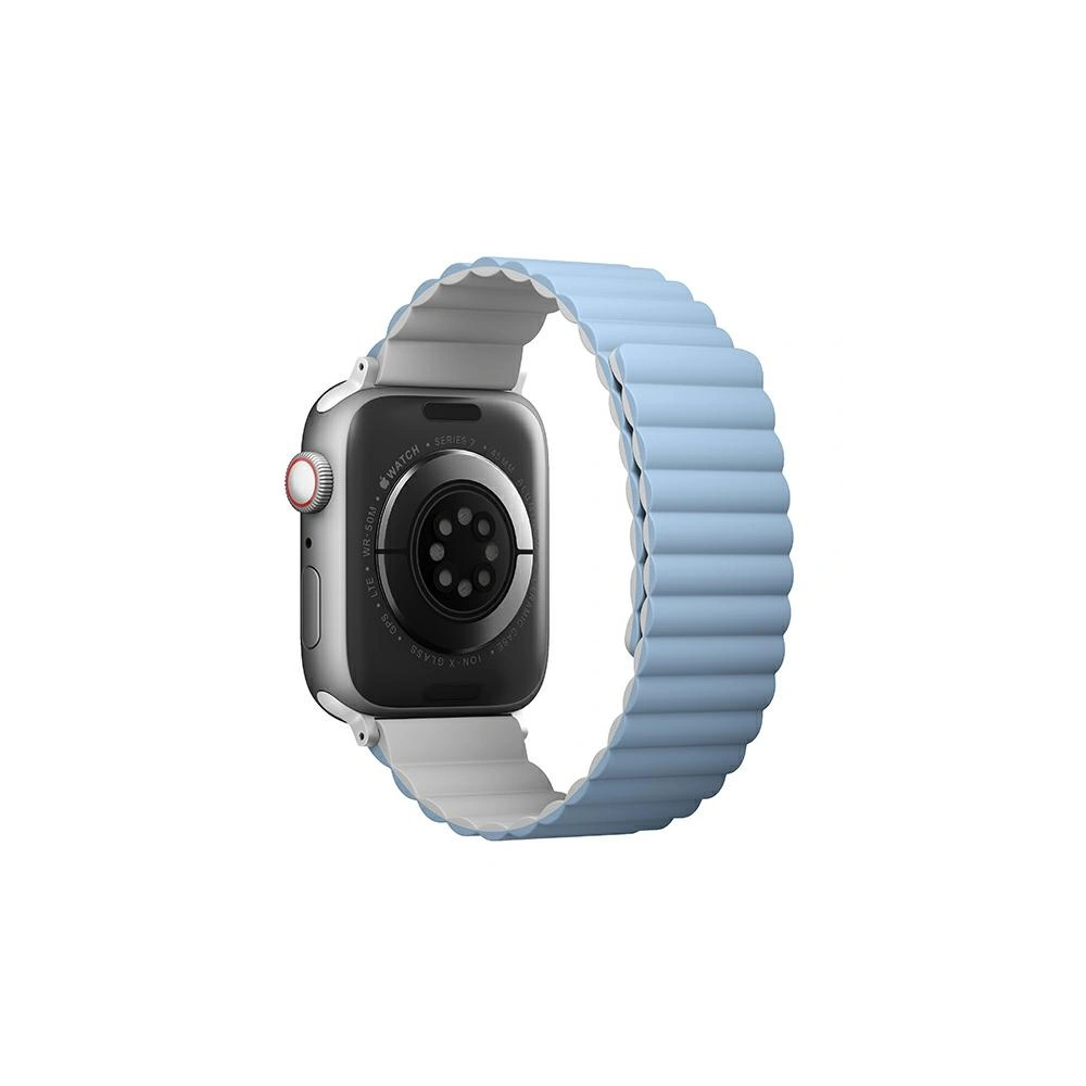 Wholesale UNIQ Revix strap Apple Watch 4/5/6/7/SE/8/9/Ultra 44/45/49mm Reversible Magnetic white-blue - UNIQ818 - {ean13} - Hurt