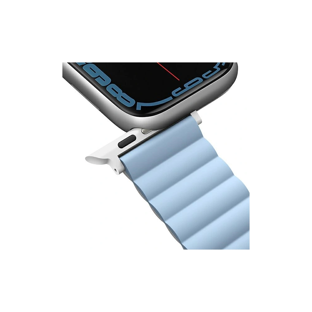 Hurtownia GSM - Pasek UNIQ Revix Apple Watch 4/5/6/7/SE/8/9/Ultra 44/45/49mm Reversibil Magnetic alb-albastru/white-blue - UNIQ818 - {ean13} - Hurt
