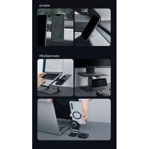 Uniwersalny uchwyt Nillkin Snapflex Magnetic Mount MagSafe czarny