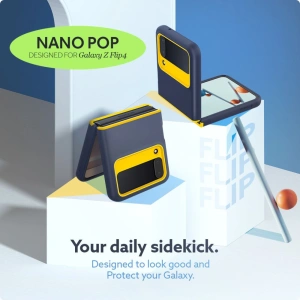 Wholesale Caseology Nano Pop Samsung Galaxy Z Flip 4 Blueberry Navy - CSL83 - {ean13} - Hurt