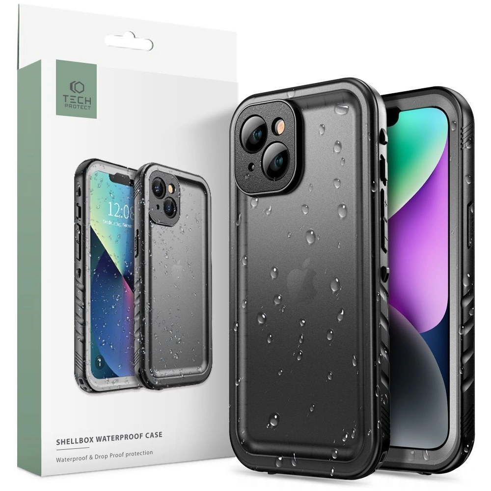 Hurtownia GSM - Etui Tech-Protect Shellbox IP68 Apple iPhone 14 Plus / 15 Plus černé - THP1469 - {ean13} - Hurt