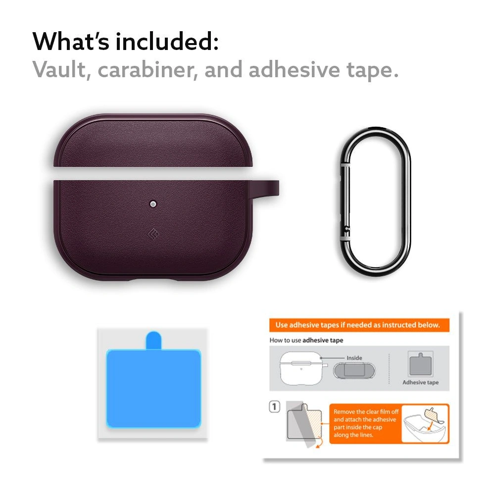 Hurtownia GSM - Etui Caseology Vault Apple AirPods Pro 1 Bordó - CSL86 - {ean13} - Hurt