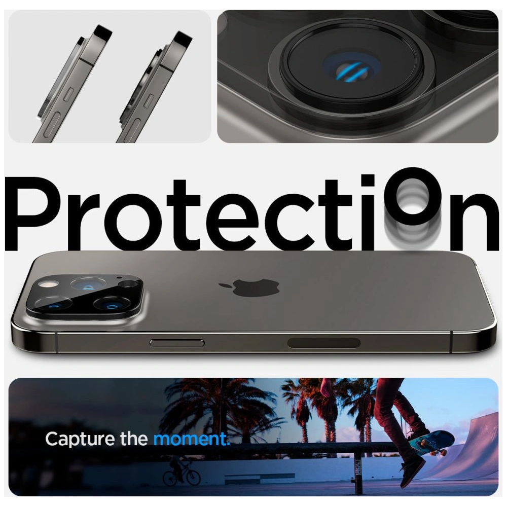 Hurtownia GSM - Szkło hartowane na aparat Spigen Optik.tr Camera Protector Apple iPhone 14 Pro/14 Pro Max Black [2 PACK] - SPN2564 - {ean13} - Hurt