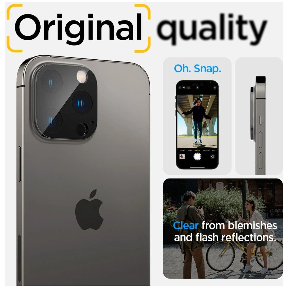Hurtownia GSM - Tvrdé sklo na zařízení Spigen Optik.tr Camera Protector Apple iPhone 14 Pro/14 Pro Max Černé [2 PACK] - SPN2564 - {ean13} - Hurt