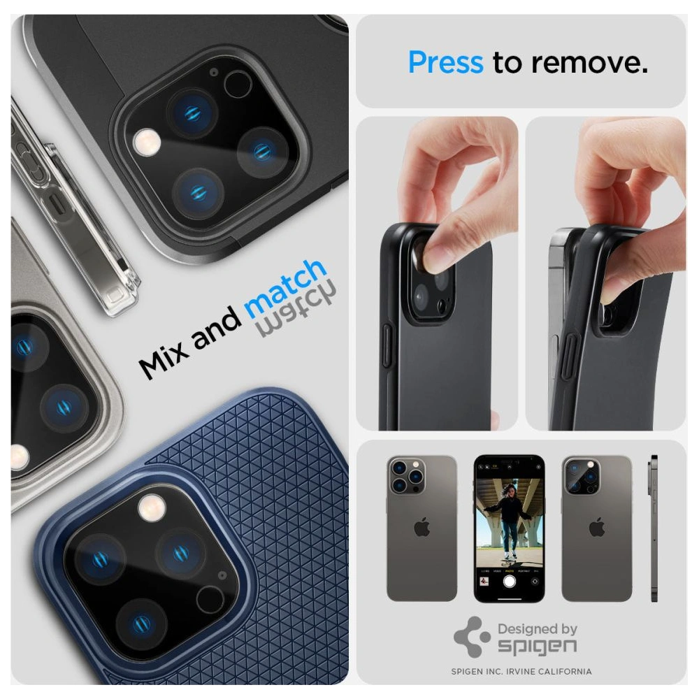 Hurtownia GSM - Szkło hartowane na aparat Spigen Optik.tr Camera Protector Apple iPhone 14 Pro/14 Pro Max Black [2 PACK] - SPN2564 - {ean13} - Hurt