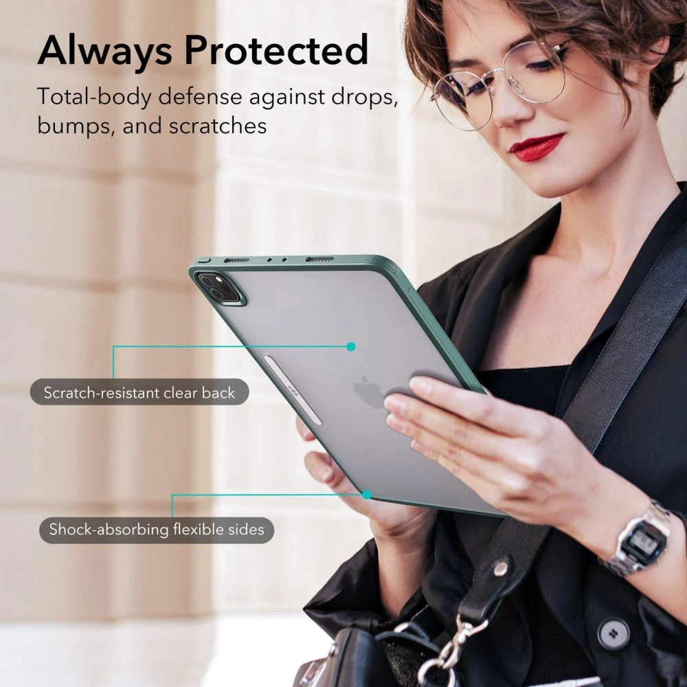 Hurtownia GSM - Etui ESR Ascend Hybrid Apple iPad Pro 12.9 2021/2022 (5. și 6. generație) Verde Pădure - ESR622 - {ean13} - Hurt