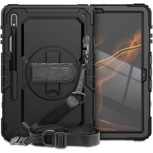 Hurtownia GSM - Etui Tech-Protect Solid360 Samsung Galaxy Tab S8+ Plus/S7+ Plus/S7 FE 12.4 Fekete - THP1474 - {ean13} - Hurt