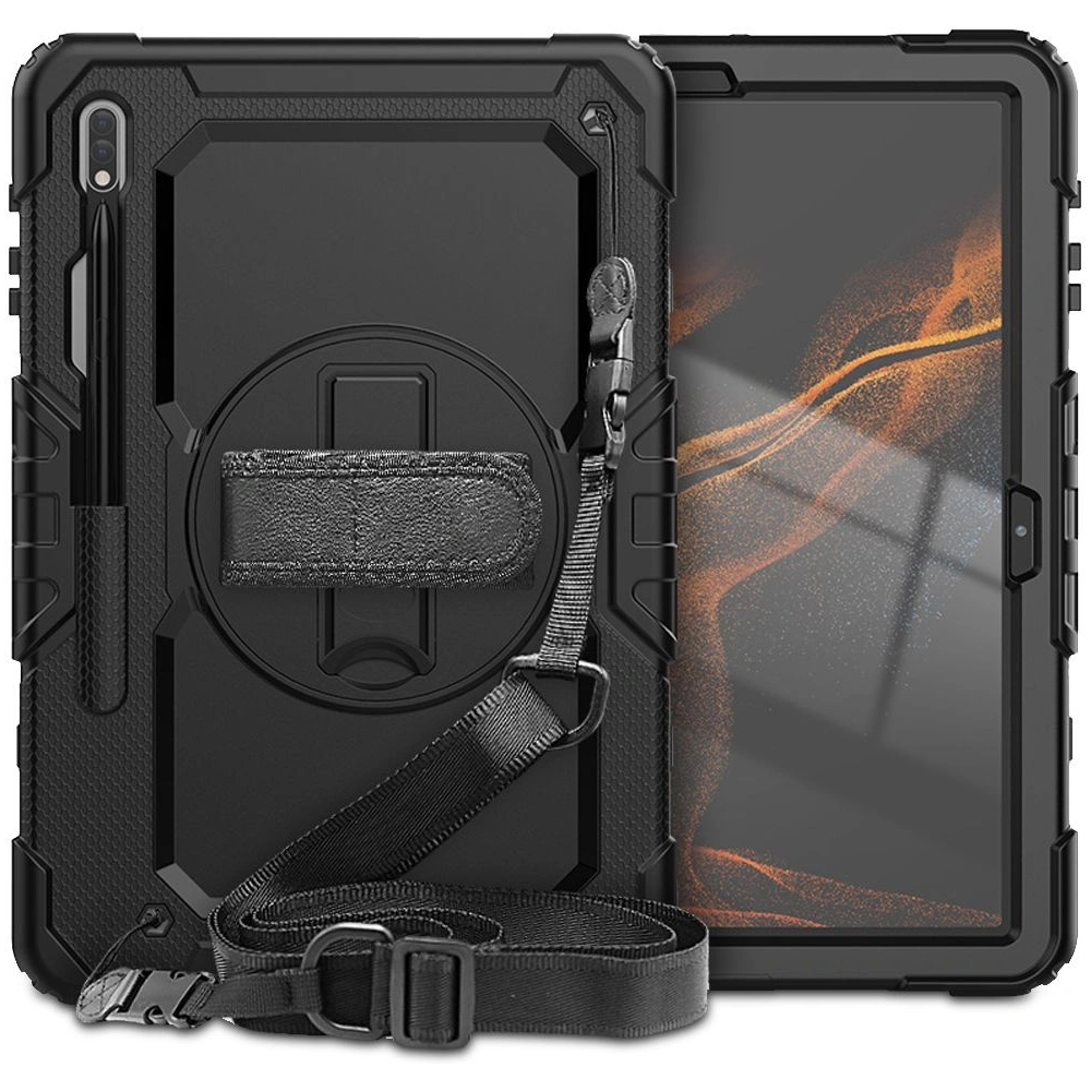 Hurtownia GSM - Case Tech-Protect Solid360 Samsung Galaxy Tab S8+ Plus/S7+ Plus/S7 FE 12.4 Schwarz - THP1474 - {ean13} - Hurt