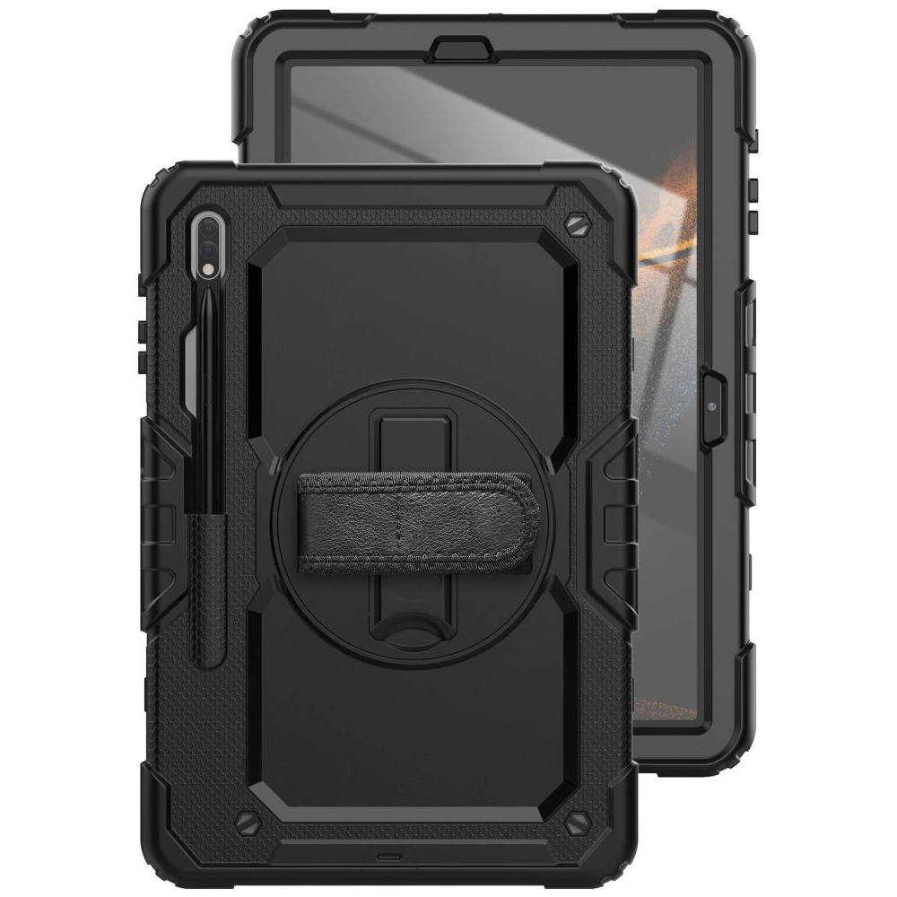 Hurtownia GSM - Case Tech-Protect Solid360 Samsung Galaxy Tab S8+ Plus/S7+ Plus/S7 FE 12.4 Schwarz - THP1474 - {ean13} - Hurt