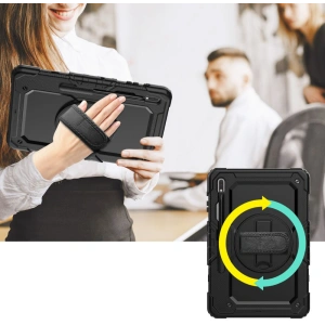 Hurtownia GSM - Etui Tech-Protect Solid360 Samsung Galaxy Tab S8+ Plus/S7+ Plus/S7 FE 12.4 Negru - THP1474 - {ean13} - Hurt