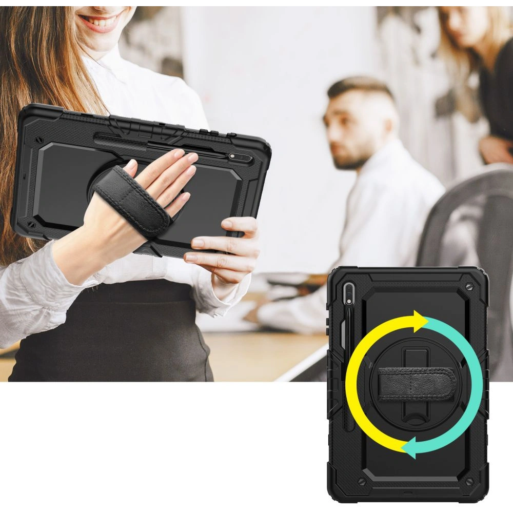 Hurtownia GSM - Case Tech-Protect Solid360 Samsung Galaxy Tab S8+ Plus/S7+ Plus/S7 FE 12.4 Schwarz - THP1474 - {ean13} - Hurt