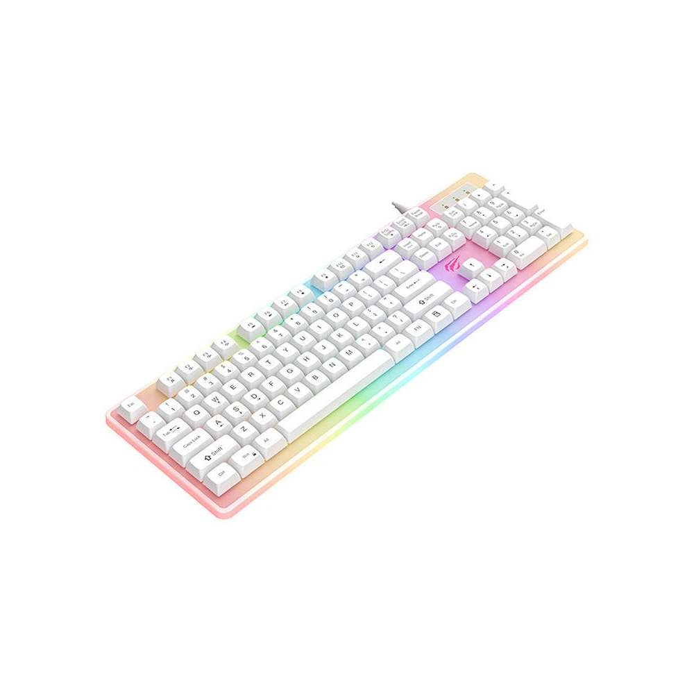 Hurtownia GSM - Mechanická herní klávesnice Havit KB876L RGB (bílá) - HVT199 - {ean13} - Hurt