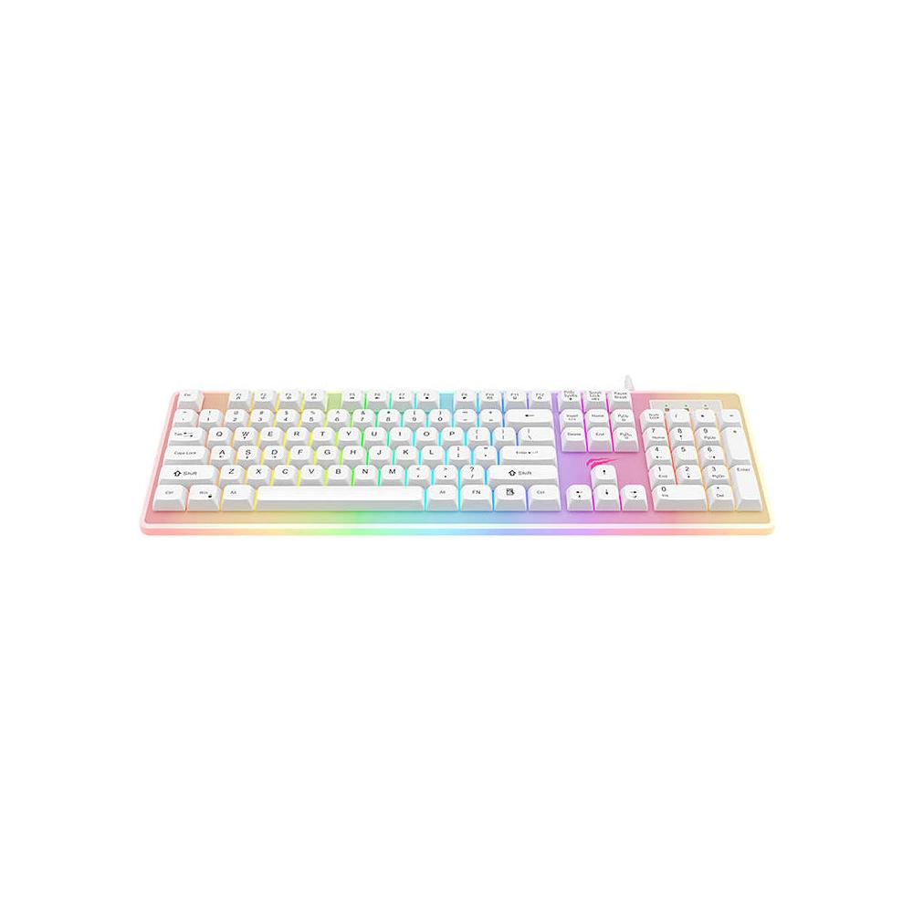 Hurtownia GSM - Mechanická herní klávesnice Havit KB876L RGB (bílá) - HVT199 - {ean13} - Hurt