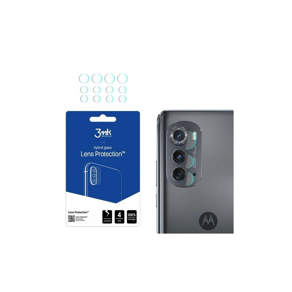 Hurtownia GSM - Hybrydní sklo na objektiv fotoaparátu 3MK Lens Protect Motorola Edge 2022 [4 PACK] - 3MK4170 - {ean13} - Hurt