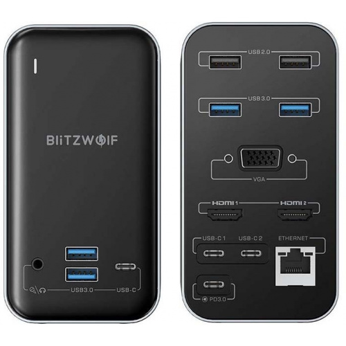 BlitzWolf Distributor - 5907489607520 - OT-316 - [OUTLET] Hub 15in1 Blitzwolf BW-TH14 (with VGA) - B2B homescreen