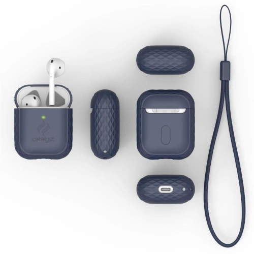 Etui Catalyst Lanyard Apple AirPods 2/1 granatowe