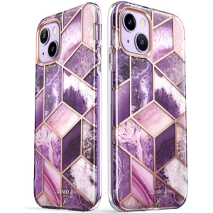Hurtownia GSM - Etui Supcase Cosmo Apple iPhone 14 Plus / 15 Plus Mramorová fialová - SPC313 - {ean13} - Hurt