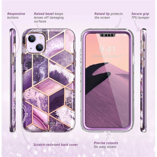 Etui Supcase Cosmo Apple iPhone 14 Plus / 15 Plus Marble Purple