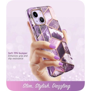 Wholesale Supcase Cosmo Apple iPhone 14 Plus / 15 Plus Marble Purple - SPC313 - {ean13} - Hurt