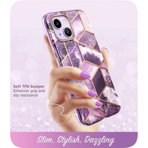 Etui Supcase Cosmo Apple iPhone 14 Plus / 15 Plus Marble Purple