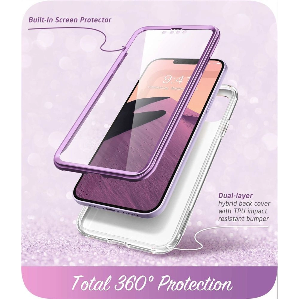 Wholesale Supcase Cosmo Apple iPhone 14 Plus / 15 Plus Marble Purple - SPC313 - {ean13} - Hurt