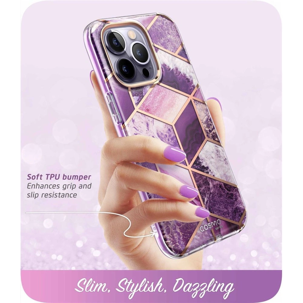 Wholesale Supcase Cosmo Apple iPhone 14 Pro Max Marble Purple - SPC316 - {ean13} - Hurt