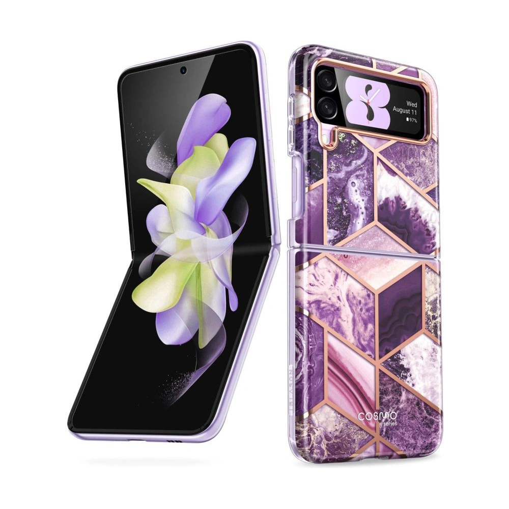 Wholesale Supcase Cosmo Samsung Galaxy Z Flip 4 Marble Purple - SPC318 - {ean13} - Hurt