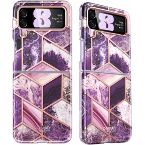 Wholesale Supcase Cosmo Samsung Galaxy Z Flip 4 Marble Purple - SPC318 - {ean13} - Hurt