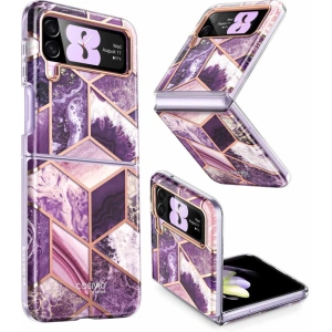 Wholesale Supcase Cosmo Samsung Galaxy Z Flip 4 Marble Purple - SPC318 - {ean13} - Hurt
