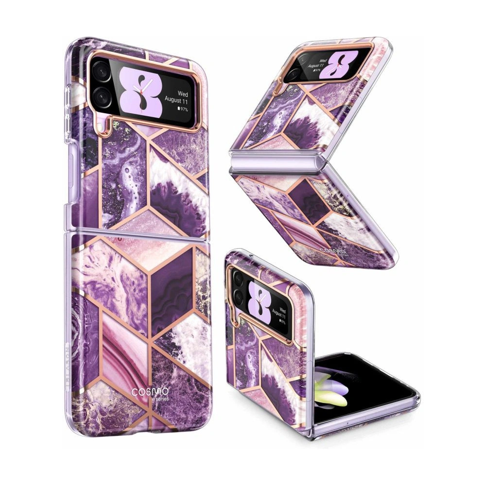 Wholesale Supcase Cosmo Samsung Galaxy Z Flip 4 Marble Purple - SPC318 - {ean13} - Hurt