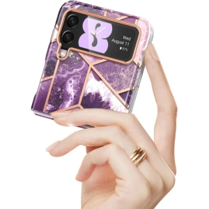 Wholesale Supcase Cosmo Samsung Galaxy Z Flip 4 Marble Purple - SPC318 - {ean13} - Hurt