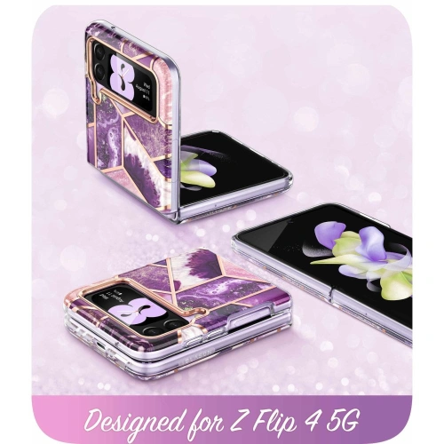 Etui Supcase Cosmo Samsung Galaxy Z Flip 4 Marble Purple